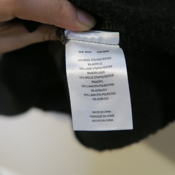 Anthropologie Tabitha Transverse Poncho Striped Wool Blend Colorblock Boho - Picture 6 of 10